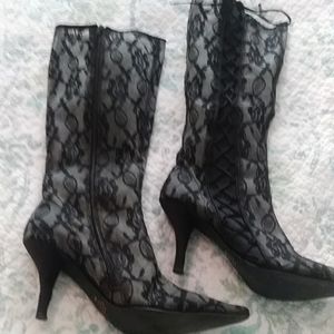 Vintage mesh boots